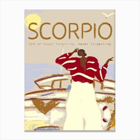 Scorpio Zodiac Sign Canvas Print