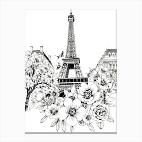 Paris Eiffel Tower 5 Canvas Print