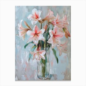 A World Of Flowers Amaryllis 2 Painting Canvas Print