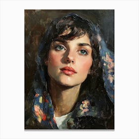 Portrait Of A Young Woman 2 Canvas Print