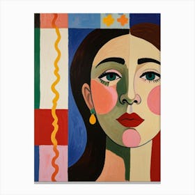 Face Of A Woman 1 Canvas Print