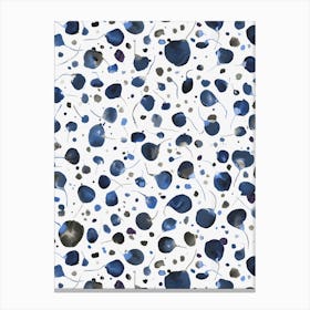 Flying Seeds Blue Canvas Print