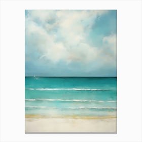 Beach At Sunrise Canvas Print