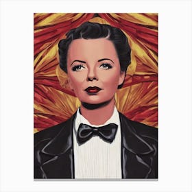 Ida Lupino Illustration Movies Canvas Print