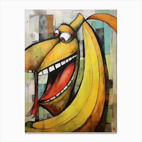 Abstract Banana Art Canvas Print