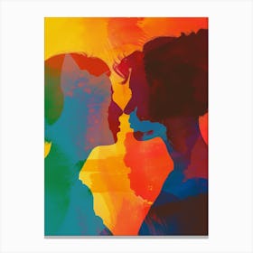 Two People Kissing 1 Canvas Print