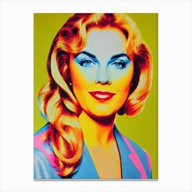 Kathleen Turner Colourful Pop Movies Art Movies Canvas Print