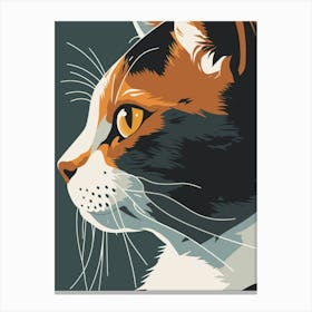 Portrait Of A Cat Canvas Print