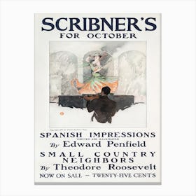 Scribner's For October, Edward Penfield Canvas Print