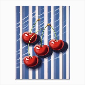 Summer Cherries Illustration 3 Canvas Print