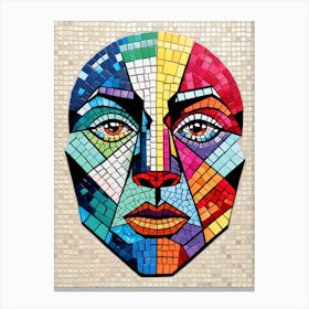 Mosaic Face 2 Canvas Print