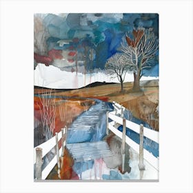 Watercolour On Paper Canvas Print