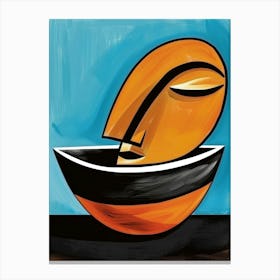 Bowl Of Oranges Canvas Print