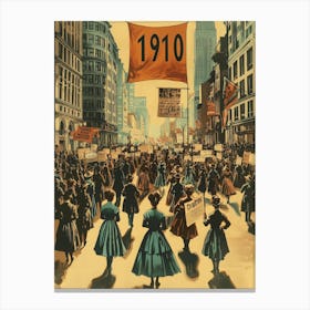 Aihrgdesign A Vintage Poster Of A Womens Suffrage Rally In 19 7618ae93 64d0 453d A39f A8b0fdb963ae 1 Canvas Print