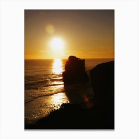 Sunset At Great Ocean Road Canvas Print