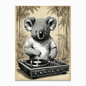 Koala Dj Canvas Print