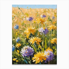 Field Of Daisies Canvas Print