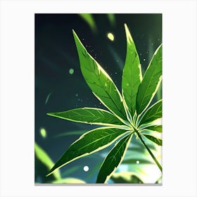 Marijuana Leaf 2 Canvas Print