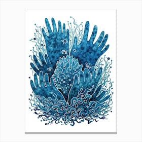 Hands Of The Sea Canvas Print