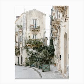 Street In Sicily Canvas Print