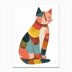 Korat Cat Clipart Illustration 3 Canvas Print