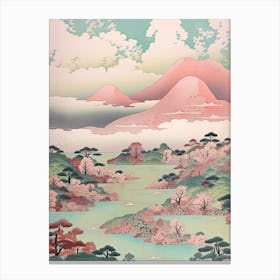 Mount Mitake In Tokyo, Japanese Landscape 2 Canvas Print
