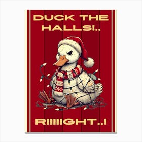 Deck the Halls Humor Canvas Print