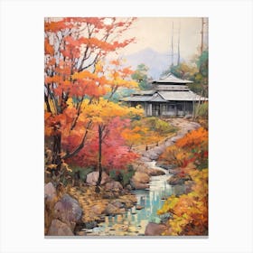 Autumn Gardens Painting Japanese Friendship Garden Usa 3 Canvas Print