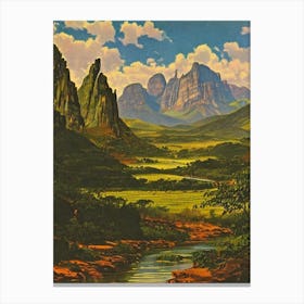 Canaima National Park 2 Venezuela Vintage Poster Canvas Print