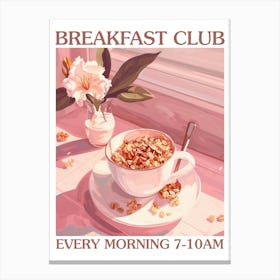 Breakfast Club Granola Bowl 1 Canvas Print