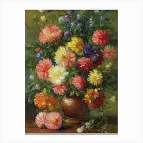 Aster Painting 1 Flower Canvas Print