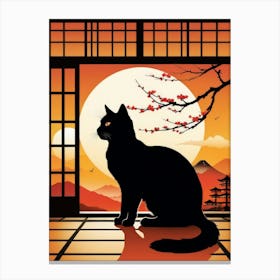 Japan Cat Art 23 Canvas Print