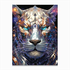 Futuristic Tiger Canvas Print