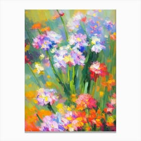 Carnation 3 Impressionist Painting Plant Canvas Print