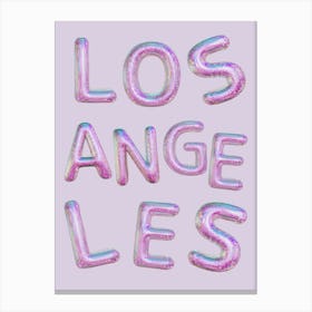 Los Angeles Disco Letters Canvas Print