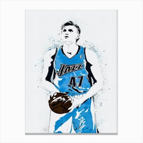 Andrei Kirilenko Utah Jazz Canvas Print