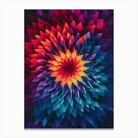 Abstract Flower Canvas Print