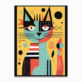 Cat Print Canvas Print