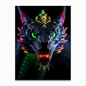 Glow In The Dark Dragon Canvas Print