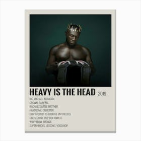 Stormzy Heavy Is The Head Album Poster Canvas Print