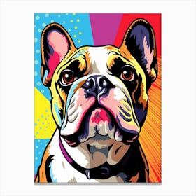 Pop Art French Bulldog 2 Canvas Print