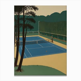 Tennis Court2 Canvas Print