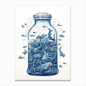 Sharks In A Jar Canvas Print