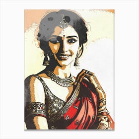 Woman India Culture Canvas Print