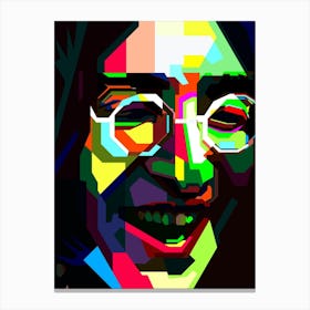 Pop Art WPAP John Lennon The Beatles Rock And Roll Music Canvas Print