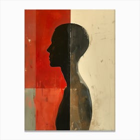 Silhouette Of A Man 1 Canvas Print