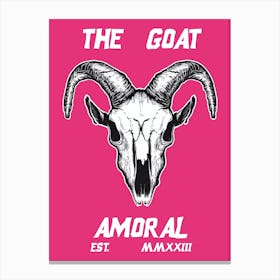 A Goat Skull Canvas Print