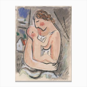 Mother With A Child, Mikuláš Galanda Canvas Print