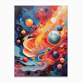 Abstract Of Planets 1 Canvas Print