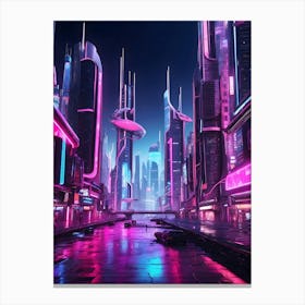 Futuristic City 4 Canvas Print